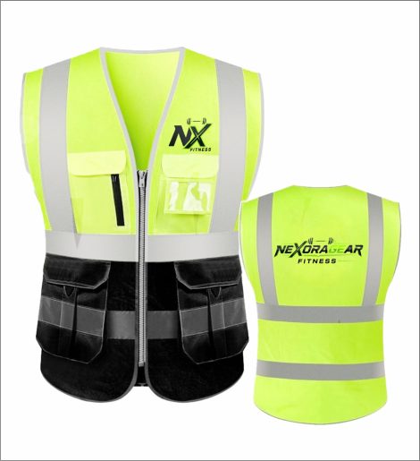 Nexora Gear High-Visibility Safety Vest – Reflective Work Vest