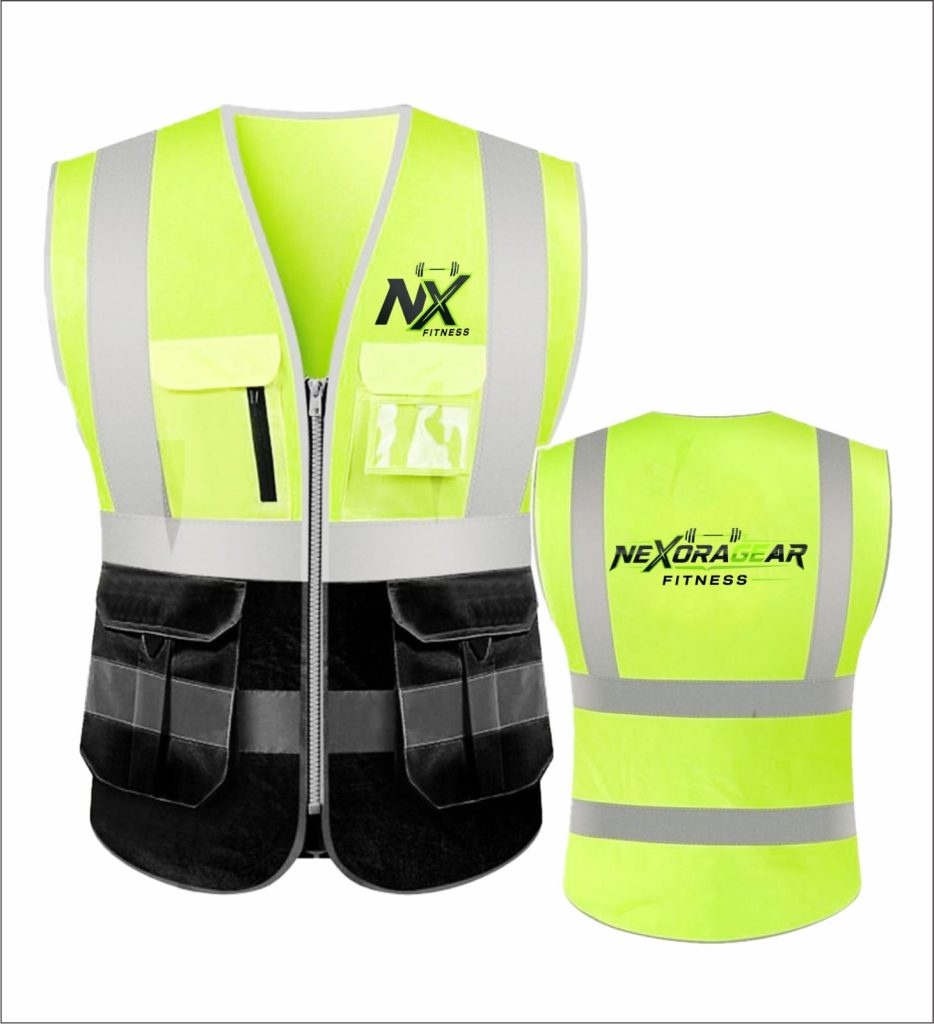 Nexora Gear High-Visibility Safety Vest – Reflective Work Vest